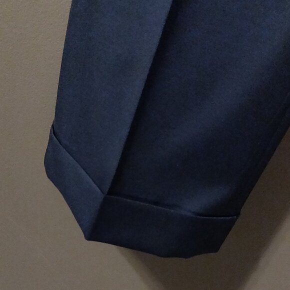 Brooks Brothers Navy Blue 100% Wool 2 Piece Suit 40S/ 34 W - Picture 8 of 10